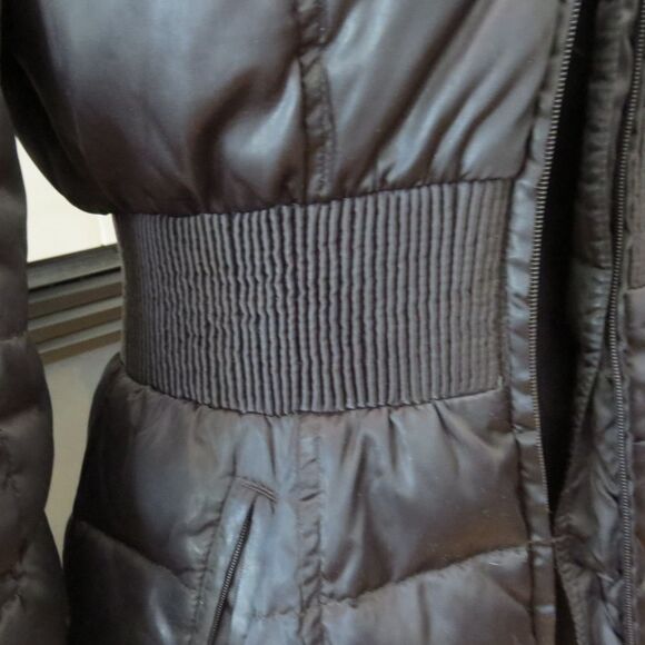 Laundry by Shelli Segal Full Length Puffer  with hood Black  XS  NWOT - Picture 4 of 14